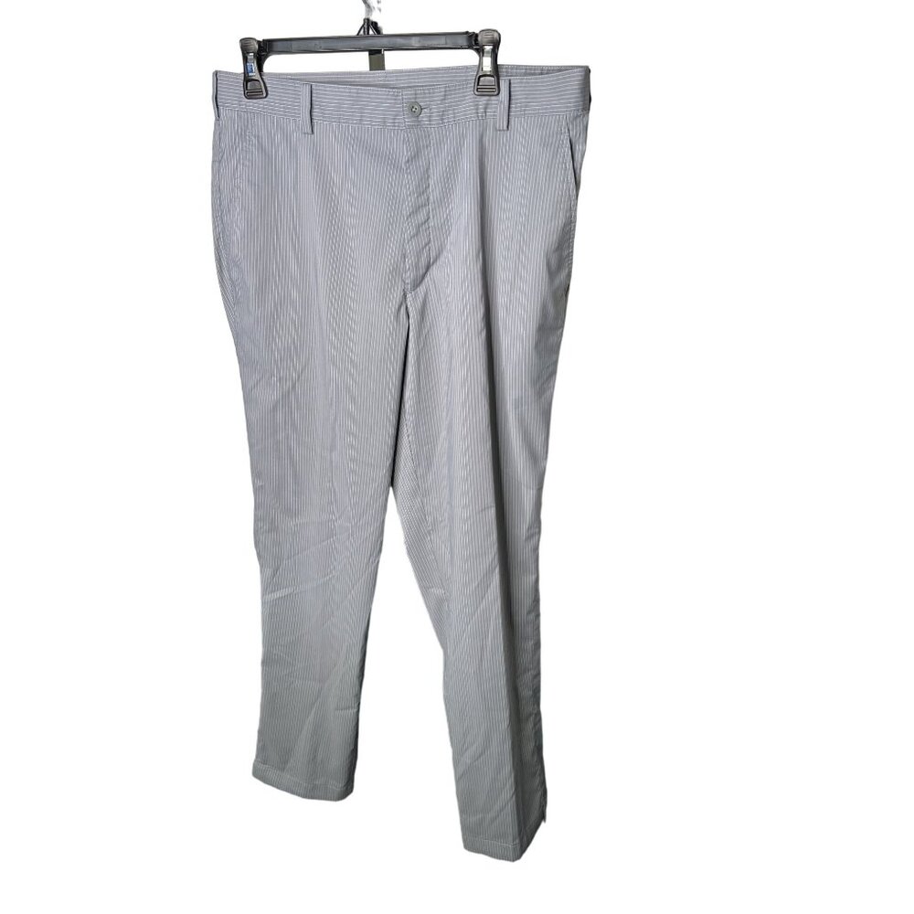 Nike Golf Dri-Fit Mens Striped Pants Size 34x32 Gray